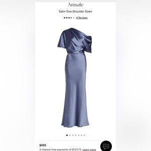 Amsale Pryce Off the Shoukder Column Dress